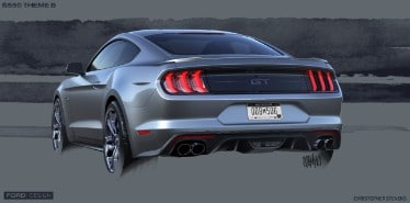 2018 Ford Mustang design sketch